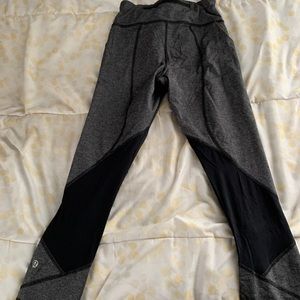 Lululemon heatherd-grey Pace Rival Crop legging